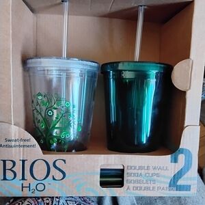 Bios H2O Double Wall Soda Cups
